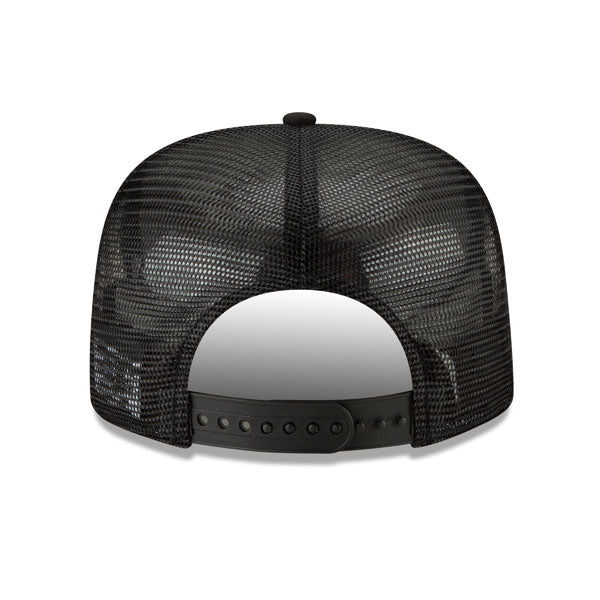 San Francisco Giants New Era Vintage Trucker Championship Series 9Fifty Snapback Mesh Hat - Black