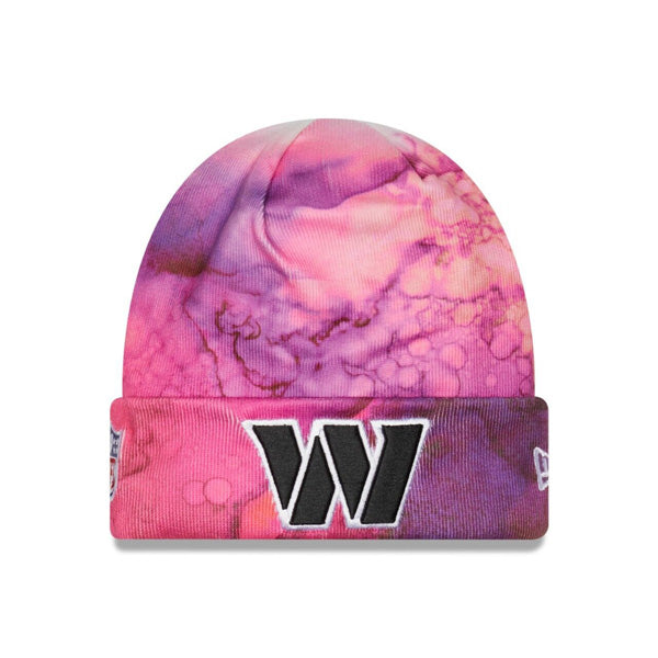 Washington Commanders New Era 2022 NFL Crucial Catch Knit Hat - Pink