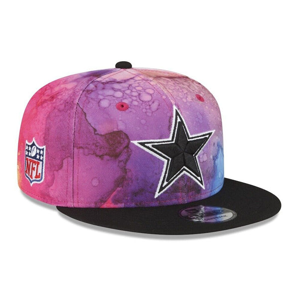 Dallas Cowboys New Era 2022 NFL Crucial Catch 9Fifty Snapback Hat - Pink/Black