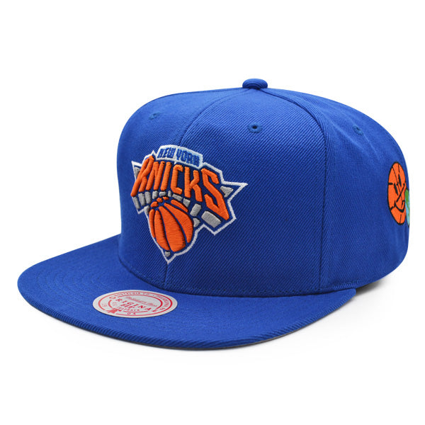 New York Knicks Mitchell & Ness NBA CITY LOVE Snapback Hat - Royal