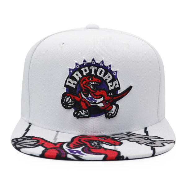Toronto Raptors Mitchell & Ness SWINGMAN POP Snapback Hat - White