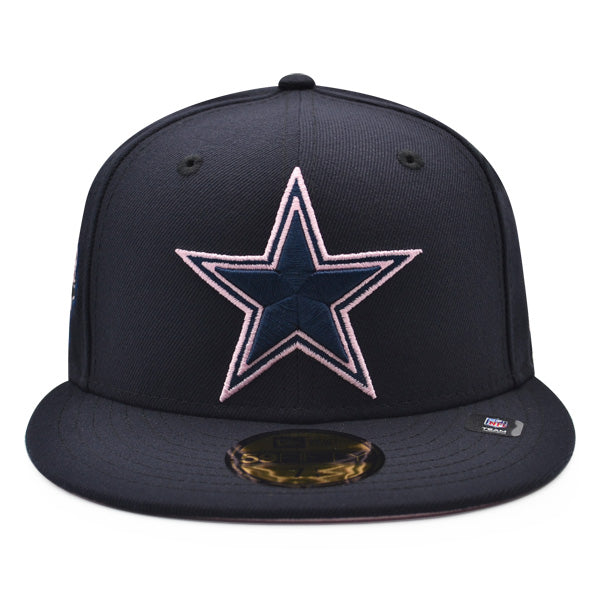 Dallas Cowboys 5-TIME CHAMPION Exclusive New Era 59Fifty Fitted NFL Hat - Navy/Pink Bottom