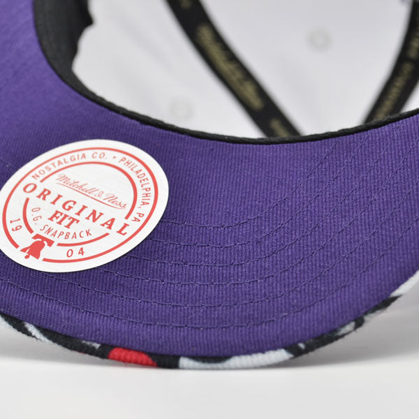 Toronto Raptors Mitchell & Ness SWINGMAN POP Snapback Hat - White