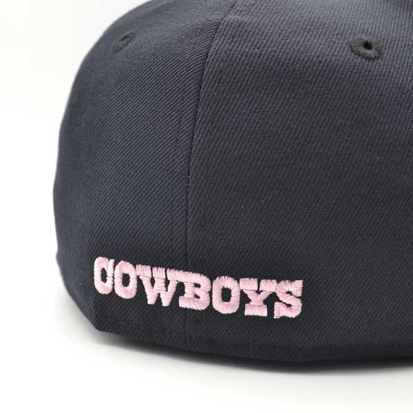 Dallas Cowboys 5-TIME CHAMPION Exclusive New Era 59Fifty Fitted NFL Hat - Navy/Pink Bottom