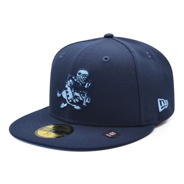 Dallas Cowboys RETRO JOE Exclusive New Era 59Fifty Fitted NFL Hat - Navy/Sky Bottom