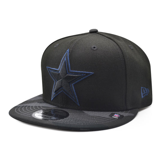 Dallas Cowboys New Era CAMO VIZE 9Fifty Snapback NFL Hat – Black/Navy
