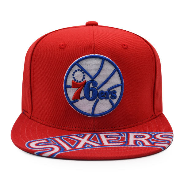 Philadelphia 76ers Mitchell & Ness SWINGMAN POP Snapback Hat - Red