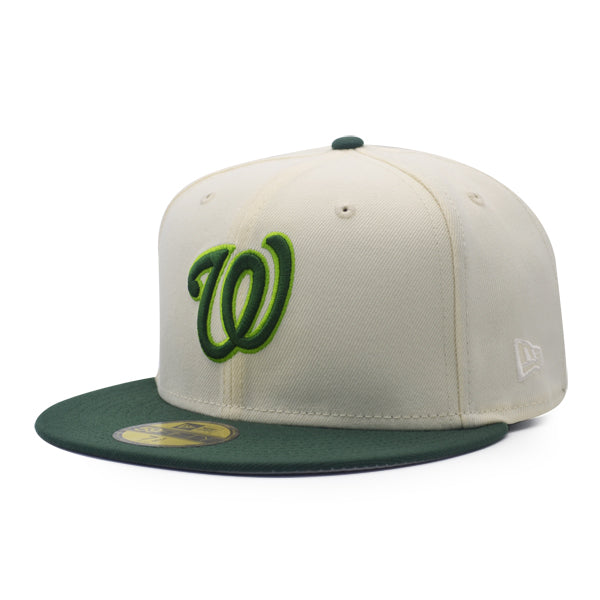 Washington Nationals 2018 ALL-STAR GAME Exclusive New Era 59Fifty Fitted Hat - Chrome/Pine/Gold Metallic