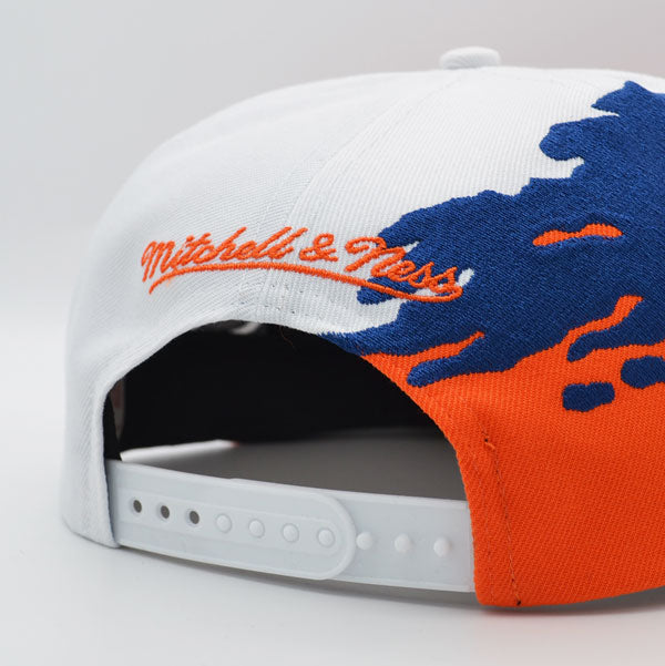 Florida Gators NCAA Mitchell & Ness PAINTBRUSH Snapback Hat - Royal/Orange