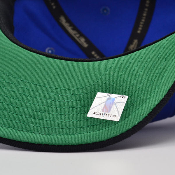 Orlando Magic NBA Mitchell & Ness 2TONE BBALL Snapback Hat - Royal/Black/Green Bottom