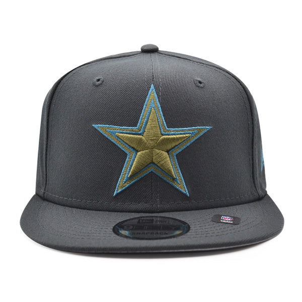 Dallas Cowboys New Era EXCLUSIVE 9Fifty Snapback NFL Hat – Charcoal/Army/Sky