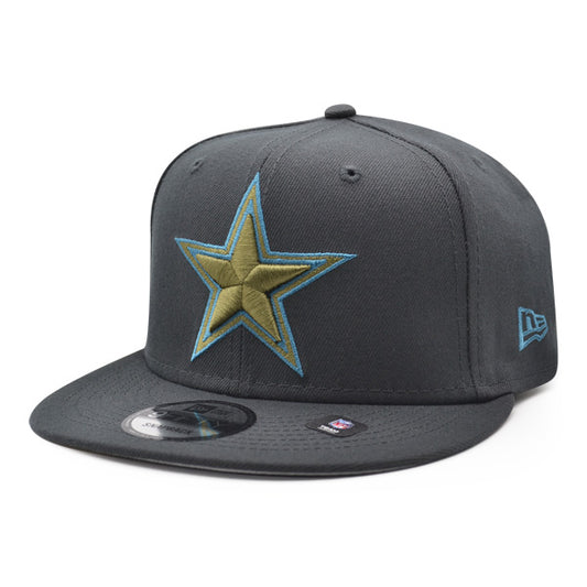 Dallas Cowboys New Era EXCLUSIVE 9Fifty Snapback NFL Hat – Charcoal/Army/Sky