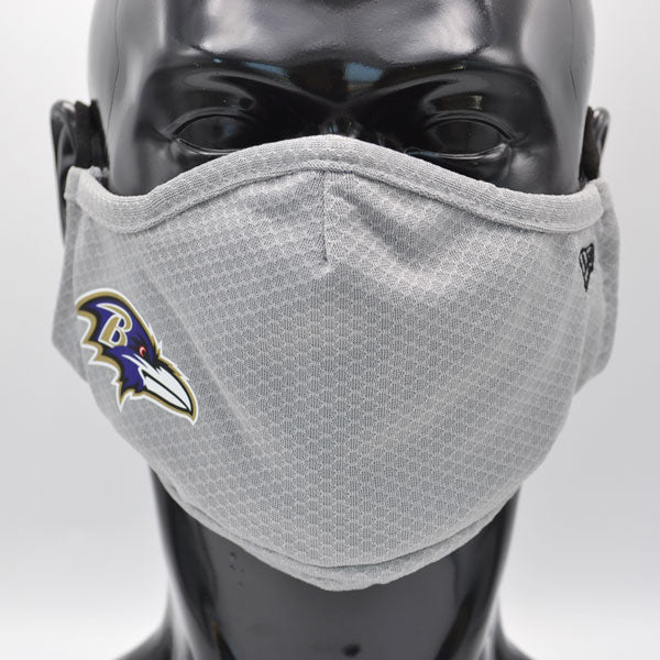 Baltimore Ravens New Era Adult NFL On-Field Face Covering Mask - Gray