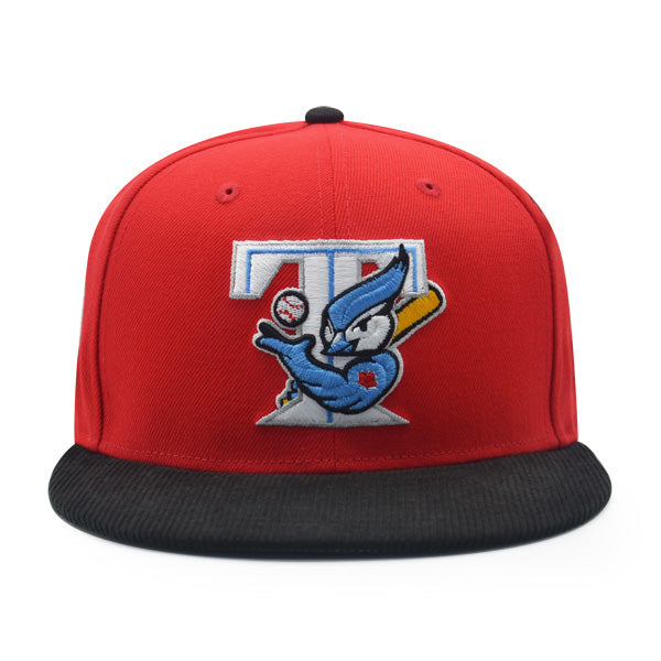 Toronto Blue Jays 30th ANNIVERSARY Exclusive New Era 59Fifty CORD Fitted Hat – Red/Black