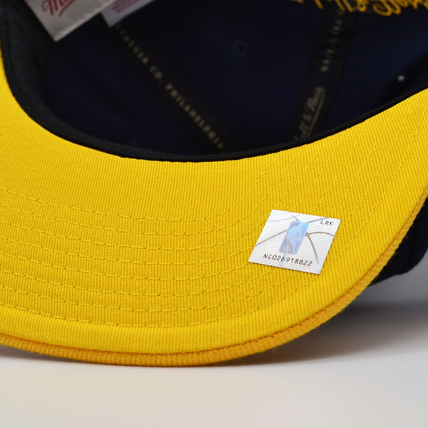 Memphis Grizzlies NBA Mitchell & Ness 2TONE CLAW Snapback Hat - Navy/Yellow