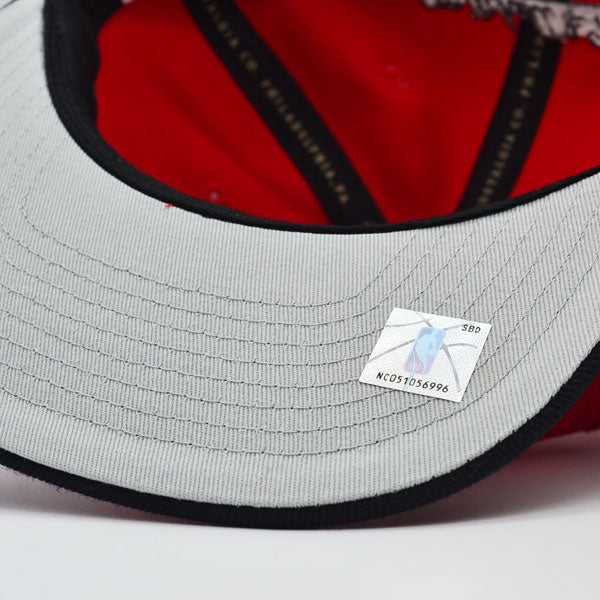 Atlanta Hawks NBA Mitchell & Ness CLASSIC 2TONE Snapback Hat - Red/Black