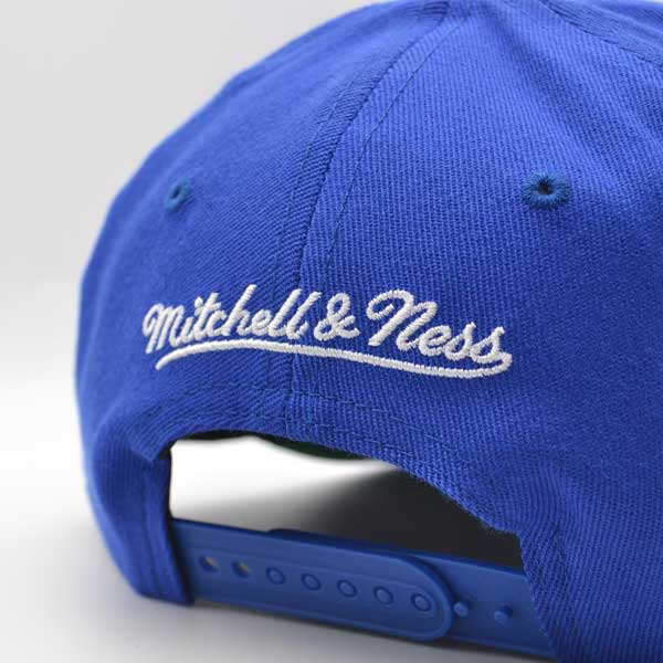 Washington Bullets Mitchell & Ness HWC TEAM GROUND Pre-Curved Stretch-Fit Snapback Hat - Royal