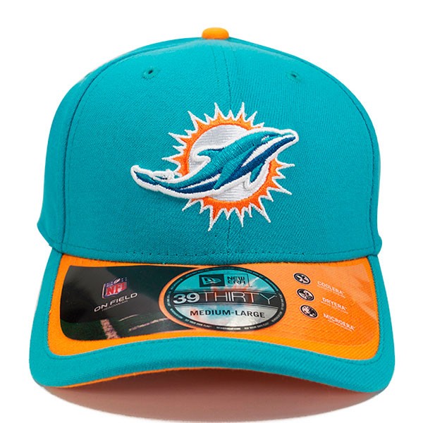 Miami Dolphins 2015 Official SIDELINE On-Field FLEX-FIT 39Thirty New Era NFL Hat