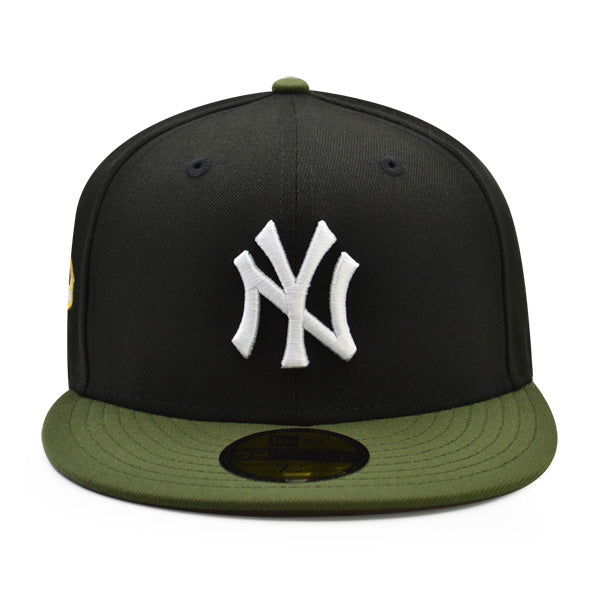 New York Yankees 1999 WORLD SERIES Exclusive New Era 59Fifty Fitted Hat - Black/Olive