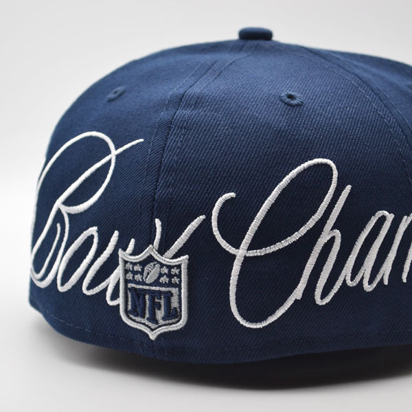 Dallas Cowboys HISTORIC CHAMPS Exclusive New Era 59Fifty Fitted NFL Hat - Navy/Gray