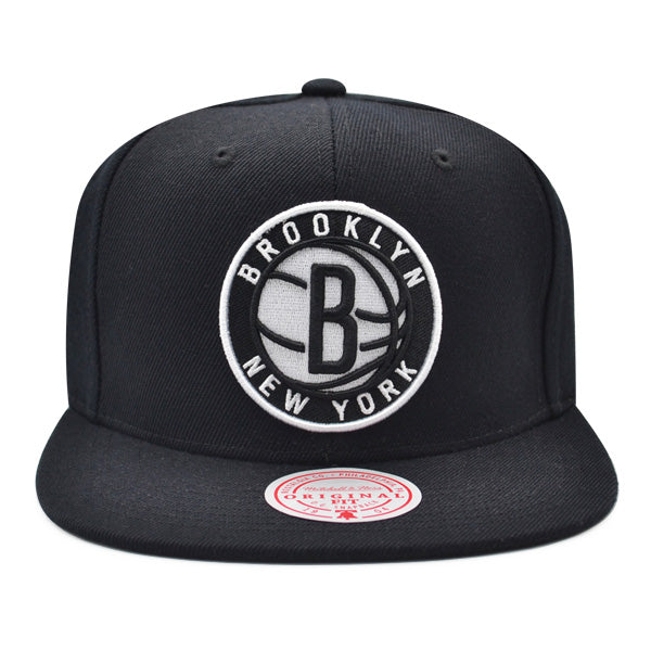Brooklyn Nets NBA Mitchell & Ness CLASSIC BBALL Snapback Hat - Black