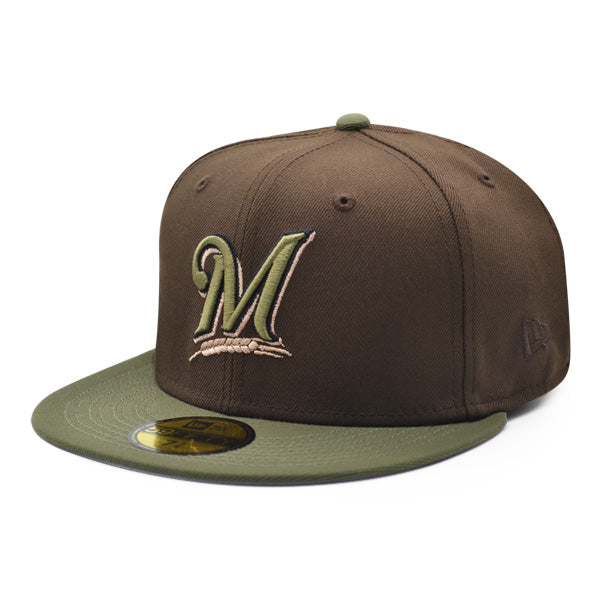 Milwaukee Brewers 2002 ALL-STAR GAME Exclusive New Era 59Fifty Fitted Hat – Brown/Olive/Gray Bottom