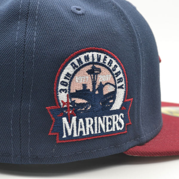 Seattle Mariners 30th Anniversary Exclusive New Era 59Fifty Fitted Hat – Navy/Cardinal