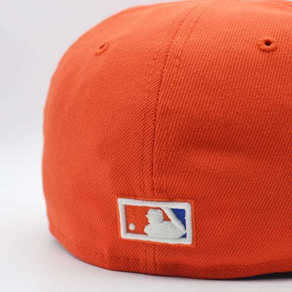 Washington Nationals 2019 WORLD SERIES CHAMPIONS Exclusive New Era GLOW 59Fifty Fitted Hat - Orange/Royal/Sky Bottom