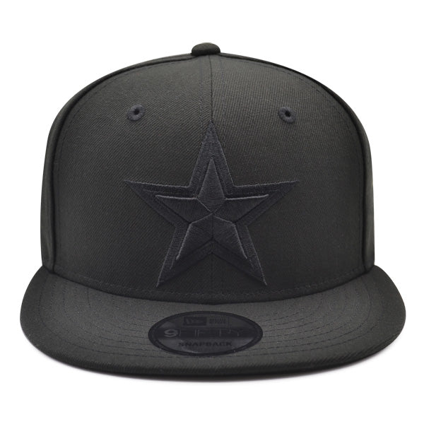 Dallas Cowboys New Era NFL BOB Black on Black 9FIFTY Snapback Hat - Black