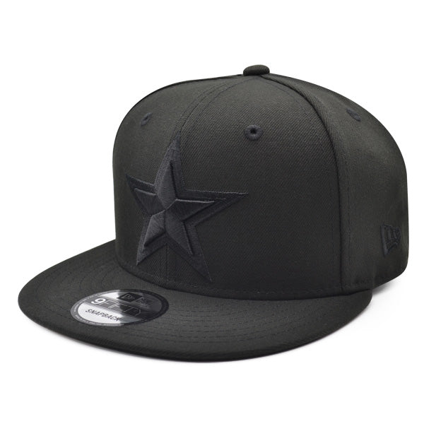 Dallas Cowboys New Era NFL BOB Black on Black 9FIFTY Snapback Hat - Black