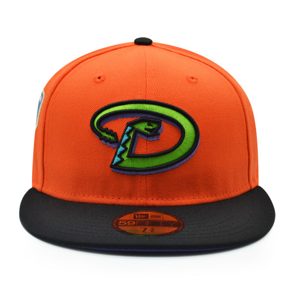 Arizona Diamondbacks 1998 INAUGURAL SEASON Exclusive New Era 59Fifty Fitted Hat -Orange/Black