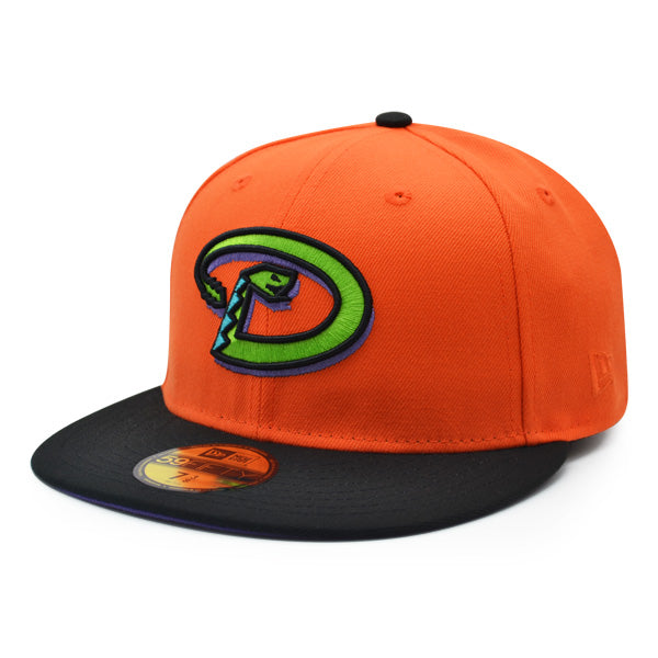 Arizona Diamondbacks 1998 INAUGURAL SEASON Exclusive New Era 59Fifty Fitted Hat -Orange/Black