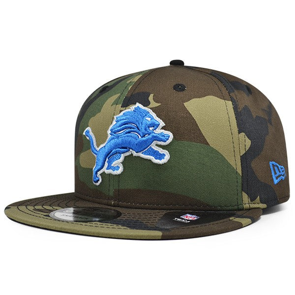 Detroit Lions New Era NFL Woodland Camo Snapback 9Fifty Hat