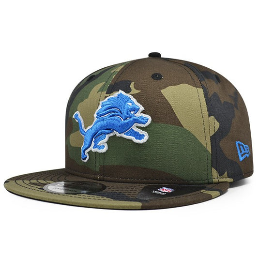 Detroit Lions New Era NFL Woodland Camo Snapback 9Fifty Hat
