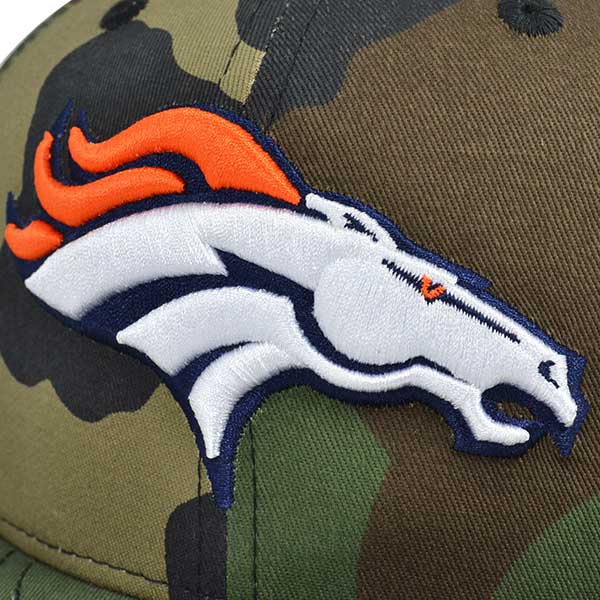 Denver Broncos New Era NFL Woodland Camo Snapback 9Fifty Hat