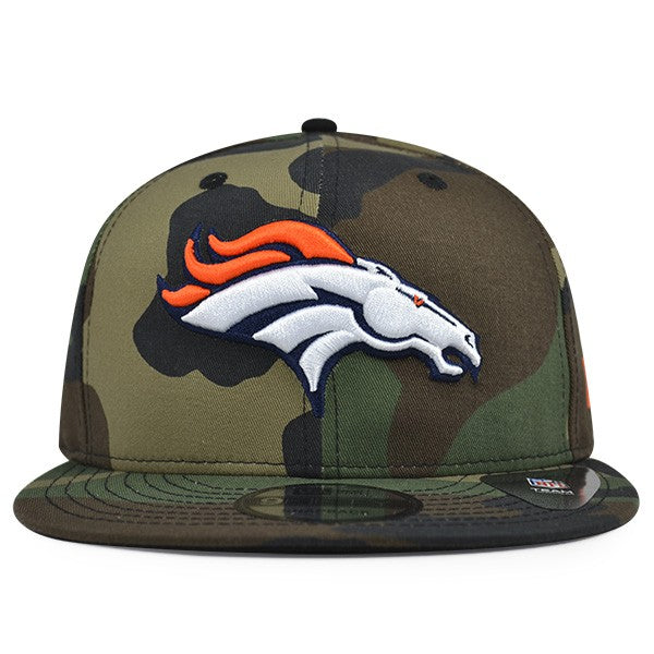 Denver Broncos New Era NFL Woodland Camo Snapback 9Fifty Hat