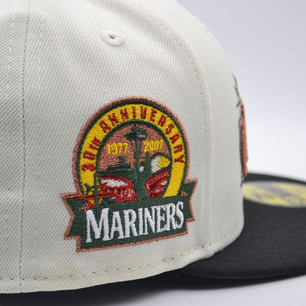 Seattle Mariners 30th ANNIVERSARY Exclusive New Era 59Fifty Fitted Hat – Chrome/Black/Metallic Copper