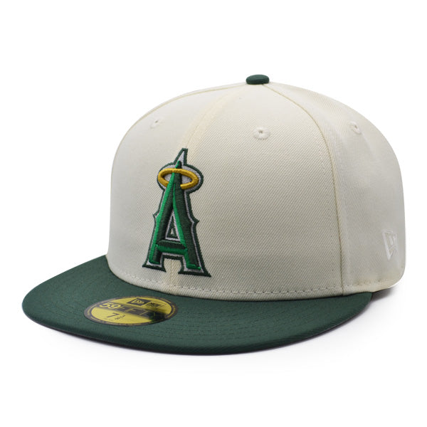 Anaheim Angels 50th Anniversary Exclusive New Era 59Fifty Fitted Hat – Chrome/Green