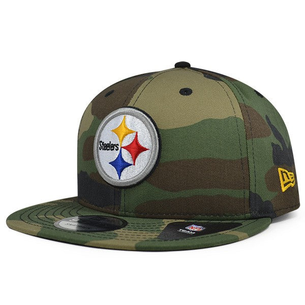 Pittsburgh Steelers New Era NFL Woodland Camo Snapback 9Fifty Hat