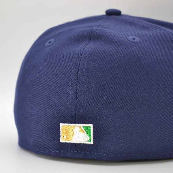 Washington Nationals ALTERNATE TEAM Side Patch Exclusive New Era 59Fifty Fitted Hat - Navy/Metallic Gold/Emerald