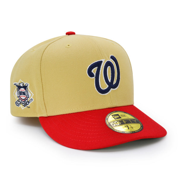 Washington Nationals NATIONAL LEAGUE CONFERENCE Exclusive New Era 59Fifty Fitted Hat  - Vegas Gold/Red