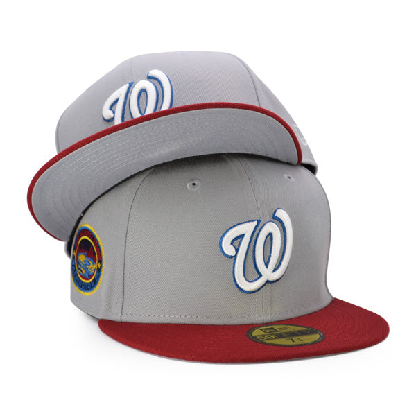 Washington Nationals 2008 INAUGURATION Exclusive New Era 59Fifty Fitted Hat  - Gray/Brick