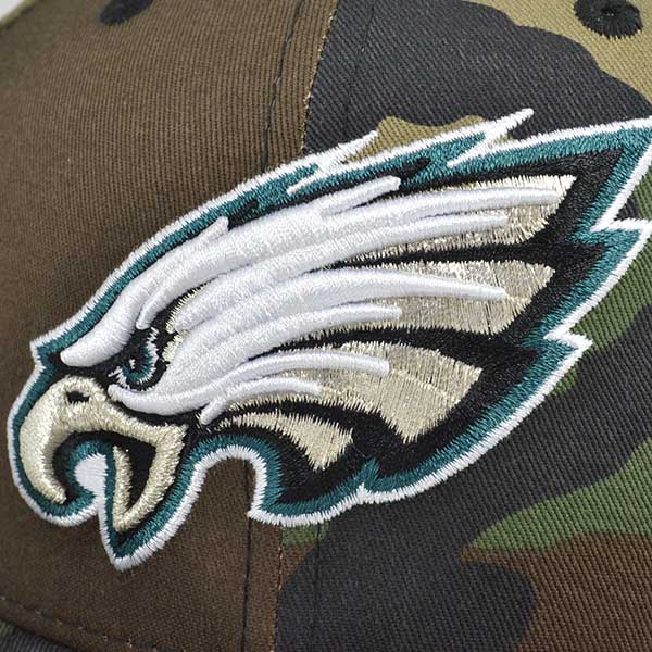 Philadelphia Eagles New Era NFL Woodland Camo Snapback 9Fifty Hat