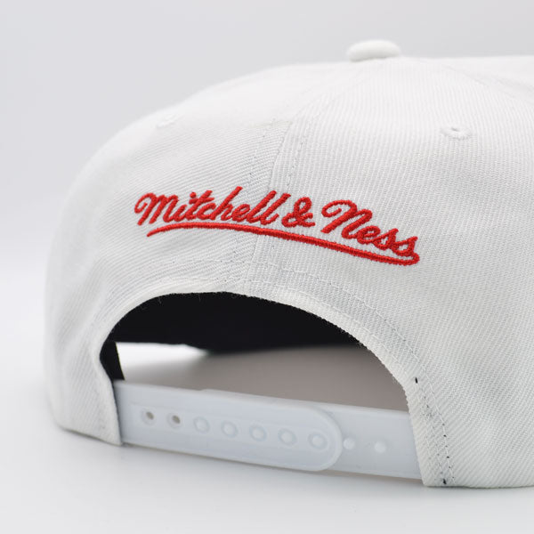 Jordan Days HWC Exclusive Mitchell & Ness Chicago Bulls 1991 NBA World Champions Locker Room Snapback Hat - White/Red