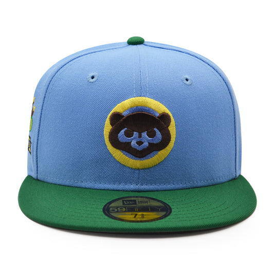 Chicago Cubs 1990 ALL-STAR GAME Exclusive New Era 59Fifty Fitted Hat - Sky/Green