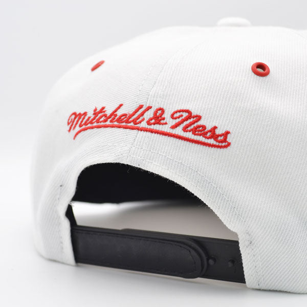 Chicago Bulls Exclusive Mitchell & Ness AIR JORDAN DAY 3 Snapback Hat - White/Black/Gray