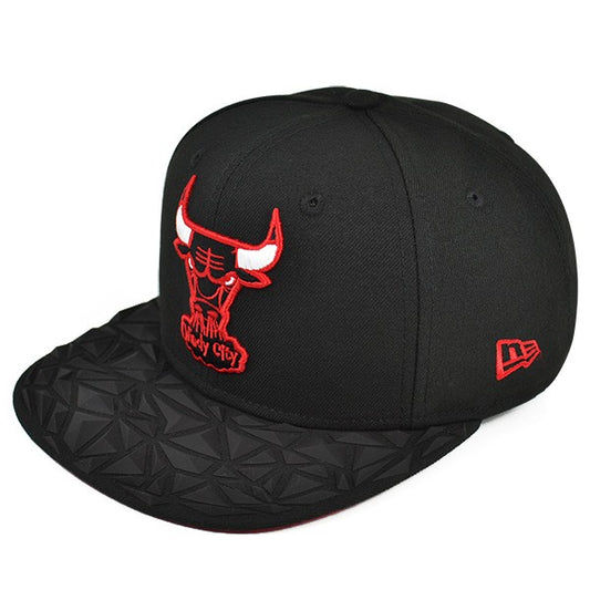 Chicago Bulls RUBBER MATTE VIZE SNAPBACK 9Fifty New Era NBA Hat