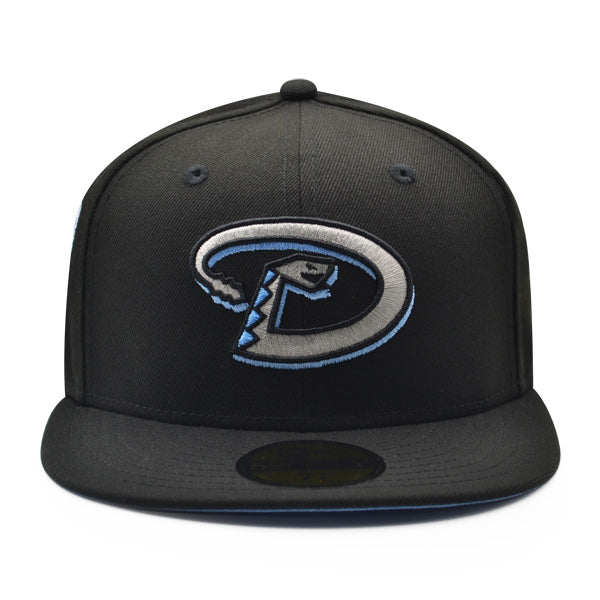 Arizona Diamondbacks 1998 INAUGURAL SEASON Exclusive New Era 59Fifty Fitted Hat - Black/Silver/Sky