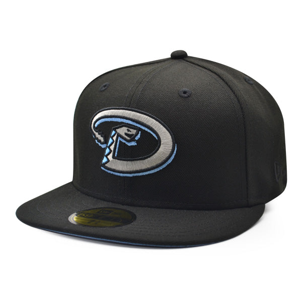 Arizona Diamondbacks 1998 INAUGURAL SEASON Exclusive New Era 59Fifty Fitted Hat - Black/Silver/Sky