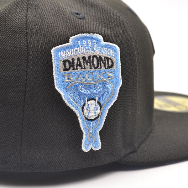 Arizona Diamondbacks 1998 INAUGURAL SEASON Exclusive New Era 59Fifty Fitted Hat - Black/Silver/Sky